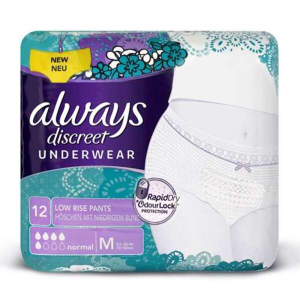  Always Discreet Incontinence Underwear Normal Medium 12 