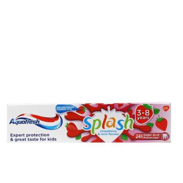  Aquafresh Splash Kids Toothpaste Strawberry 