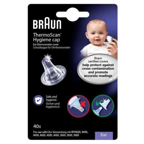  Braun Thermoscan Hygiene Caps - Ear Thermometer Cover 40 