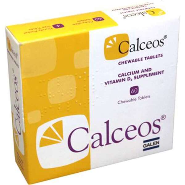 Calceos Calcium And Vitamin D3 Supplement Tablets 60 