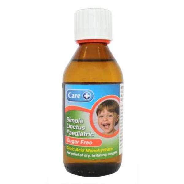  Care Paediatric Sugar Free Simple Linctus 200ml 