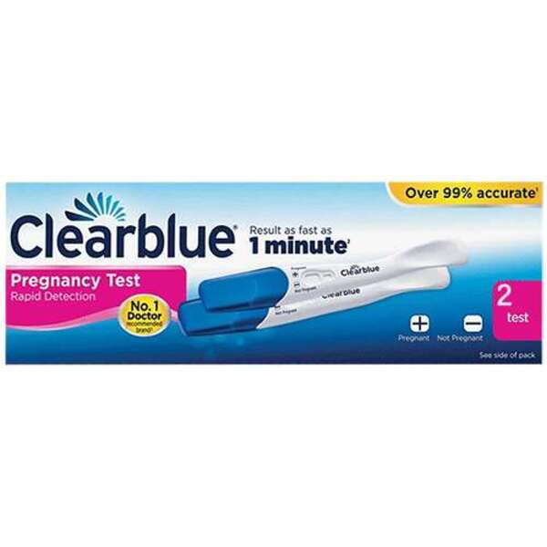 Clearblue Pregnancy Test Rapid Detection 2 Pack 