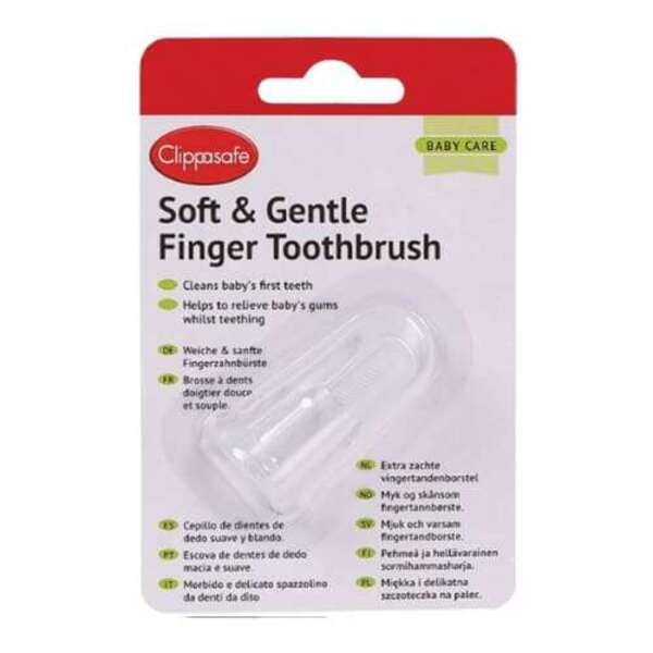  Clippasafe Soft And Gentle Finger Toothbrush 