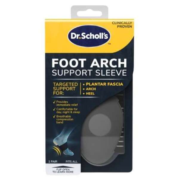  Dr Scholls Foot Arch Support Sleeve 1 Pair 