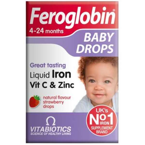  Feroglobin Baby Drops 4-24 Months 30ml Glass 