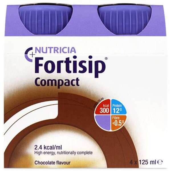  Fortisip Compact Chocolate 4x125ml 