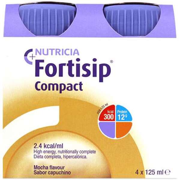  Fortisip Compact Mocha Sabor Capuchino 4x125ml 