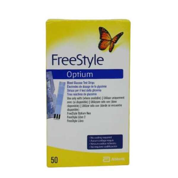  Freestyle Optium Test Strips 50 