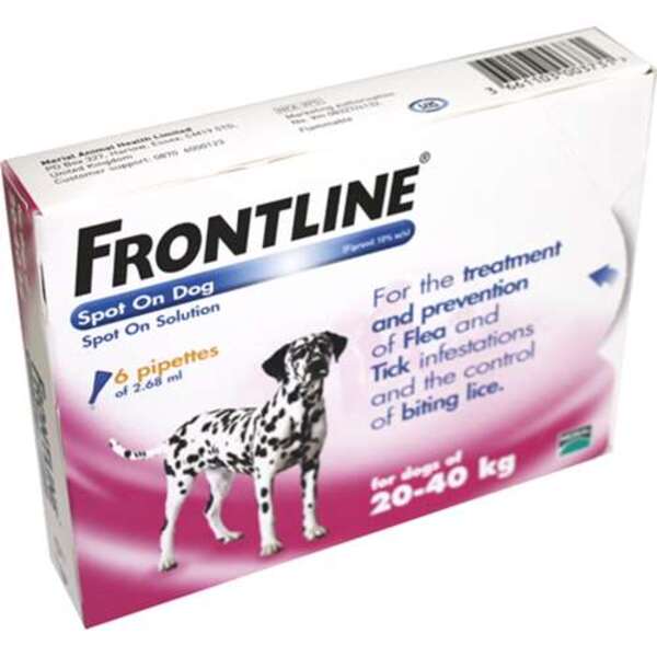  Frontline Spot On Dog 20-40kg 6 
