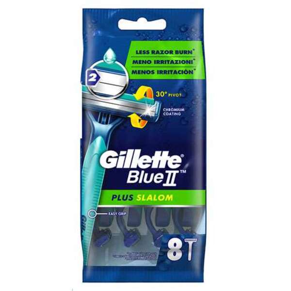 Gillette Blue11 Plus Slalom Disposable Razors 8 