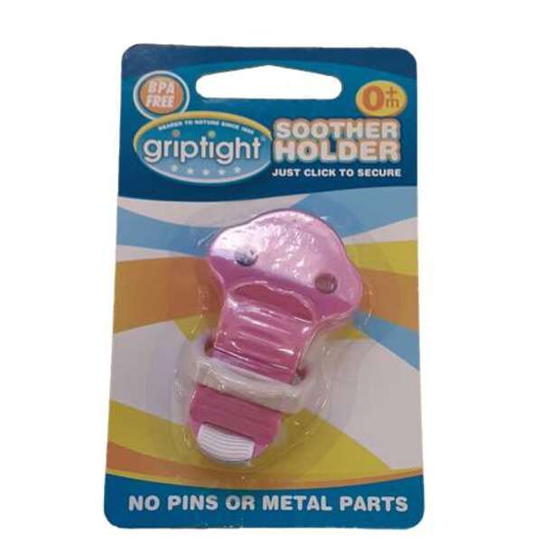  Griptight Soother Holder Pink 