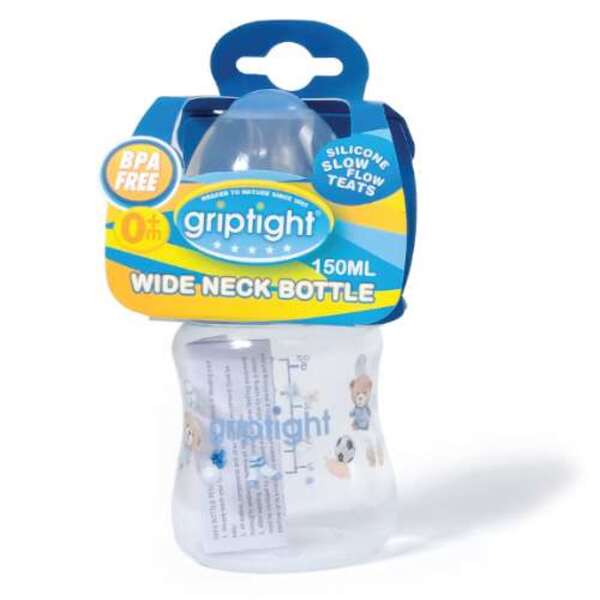  Griptight Wide Neck Bottle 150ml Blue 