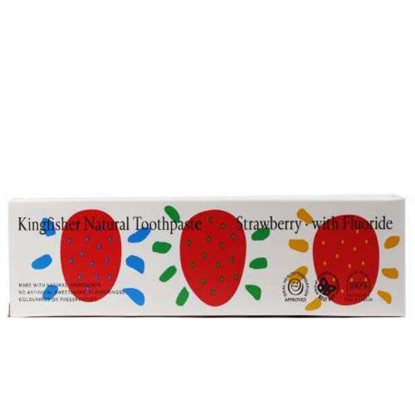  Kingfisher Strawberry Toothpaste With Fluoride 100ml 
