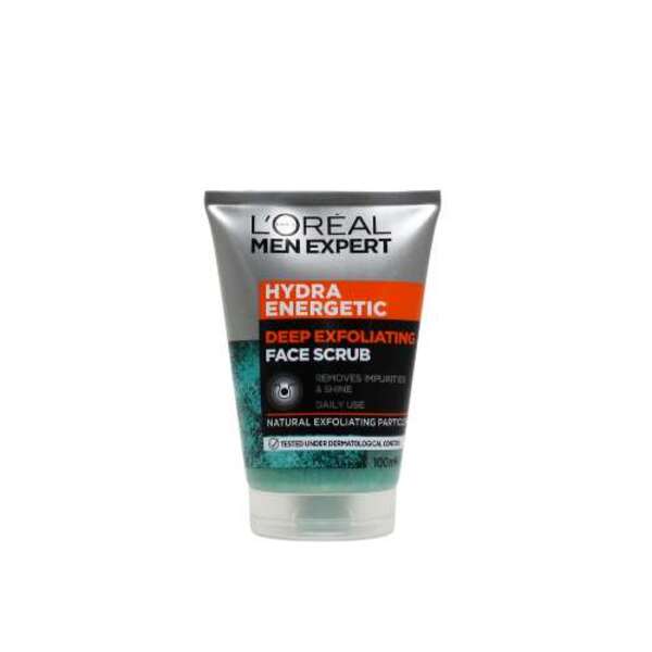  L'oreal Men Expert Hydra Energetic Deep Exfoliating Face Scrub 100ml 
