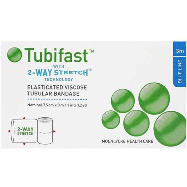  Tubifast Blue Line 2 Way Stretch Bandage 3 Metres 