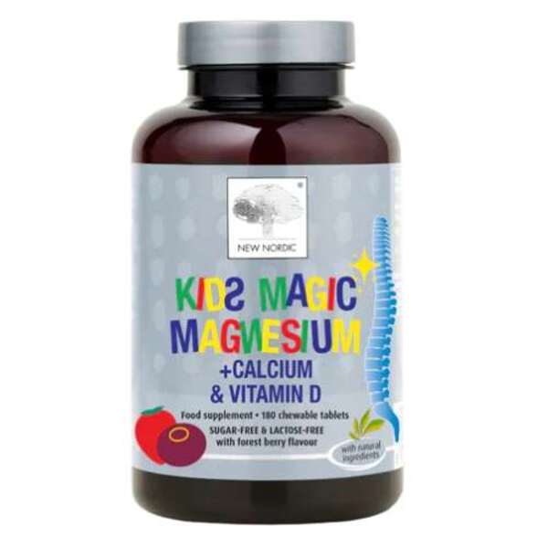  New Nordic Kids Magic Magnesium 180 Chewable Tablets 