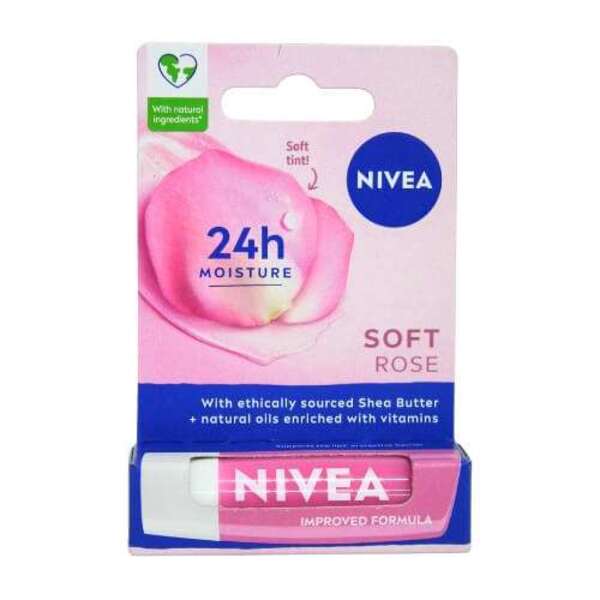  Nivea Soft Rose Lip Balm 4.8g 