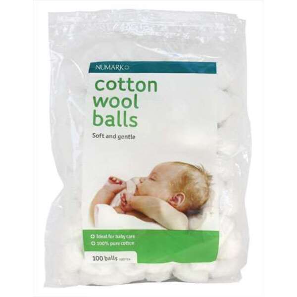  Numark Babysoft Cotton Wool Balls 100 