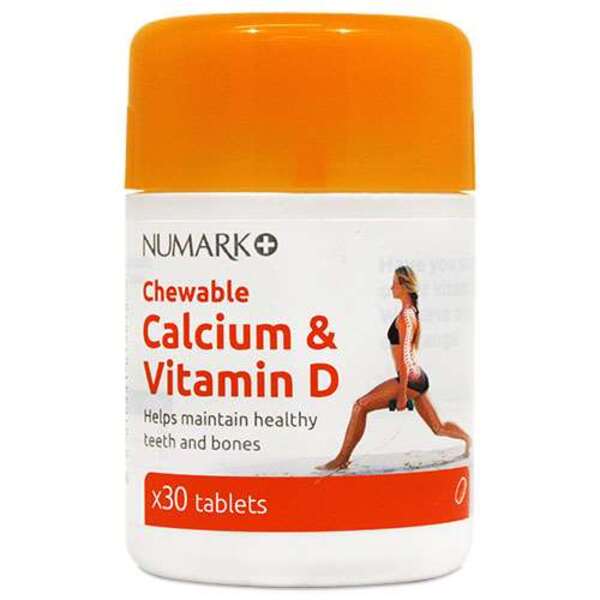  Numark Chewable Calcium And Vitamin D 30 Tablets - Vanilla Flavour 
