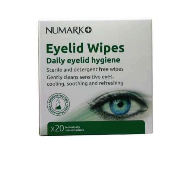  Numark Eyelid Wipes 20 Sachets 
