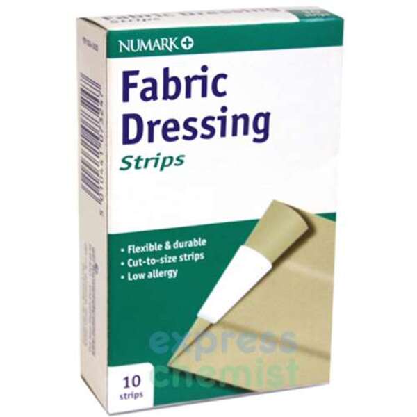  Numark Fabric Dressing Strips (10) 