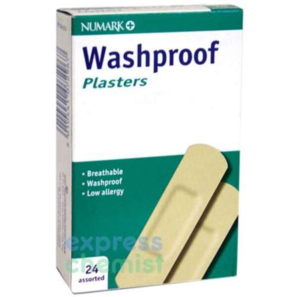  Numark Washproof Plasters (24) 