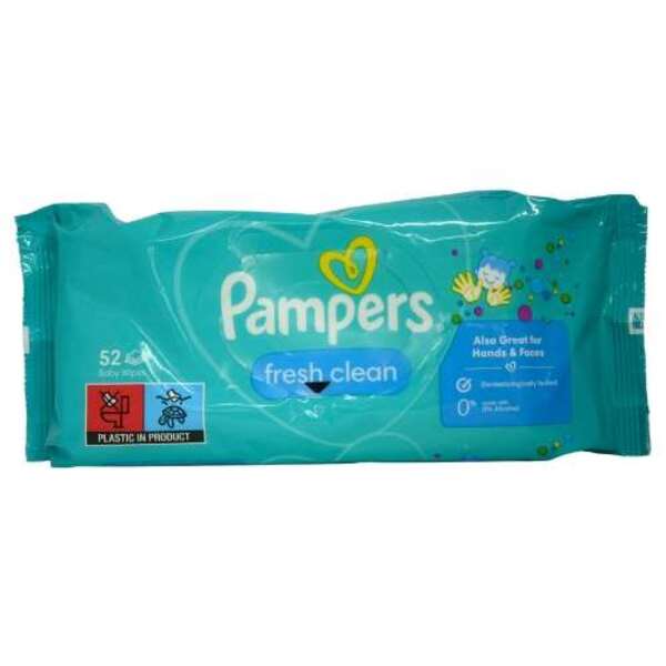  Pampers Fresh Clean Baby Wipes 52 