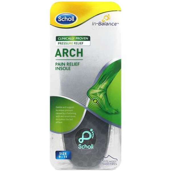  Scholl Arch Pain Relief Insoles - Large 