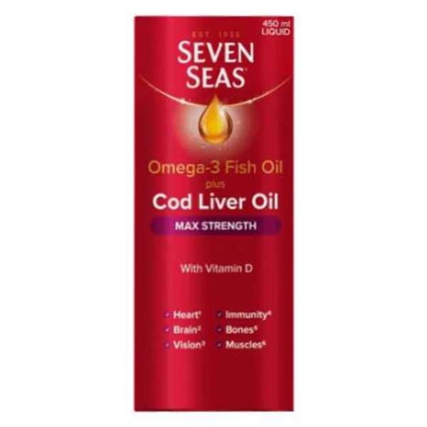  Seven Seas Max Strength Cod Liver Oil 450ml 