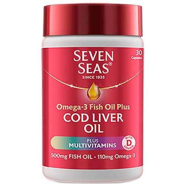  Seven Seas Cod Liver Oil Plus Multivitamins 30 Capsules 