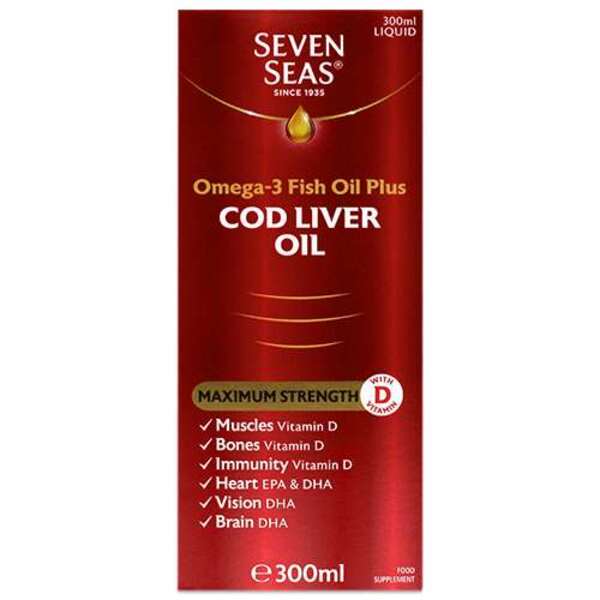  Seven Seas Maximum Strength Cod Liver Oil 300ml 