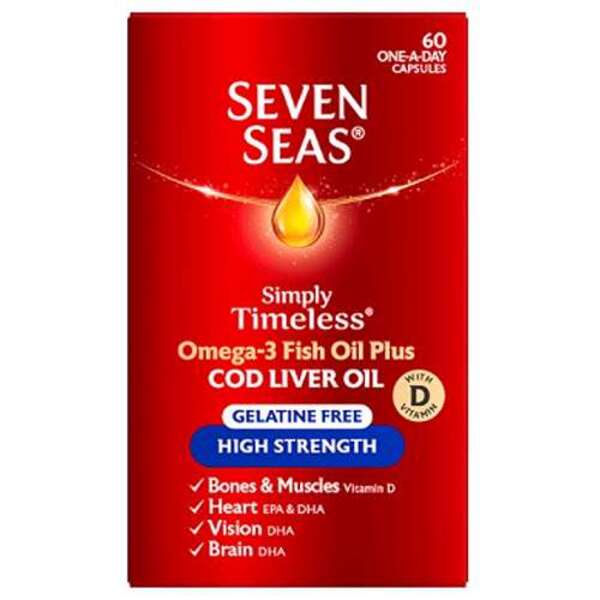  Seven Seas Pure Cod Liver Oil High Strength 60 