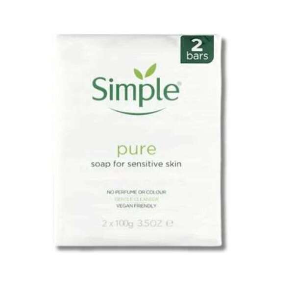  Simple Pure Soap Twin Pack 2 X 100g 