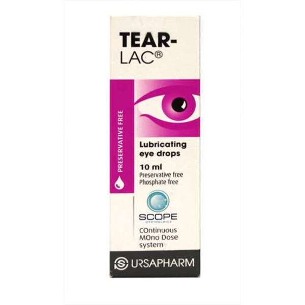  Tear-lac Lubricating Eye Drops 10ml 