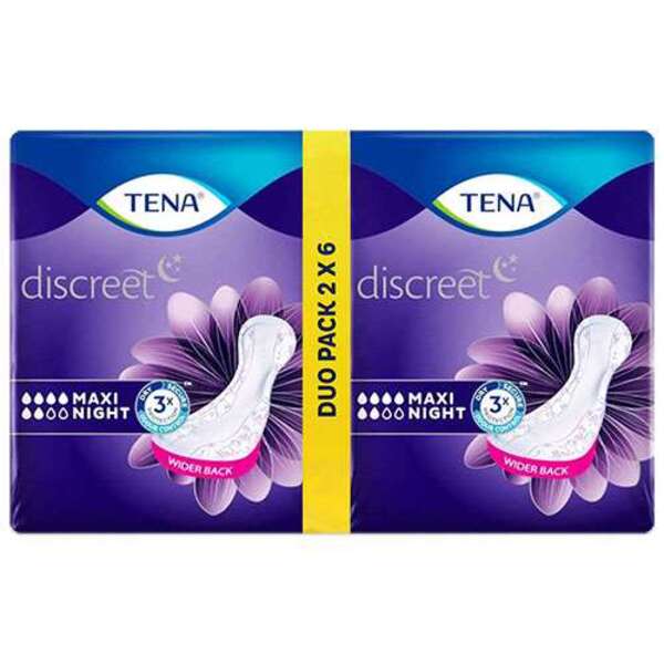  Tena Discreet Maxi Night 2x6 Pack 
