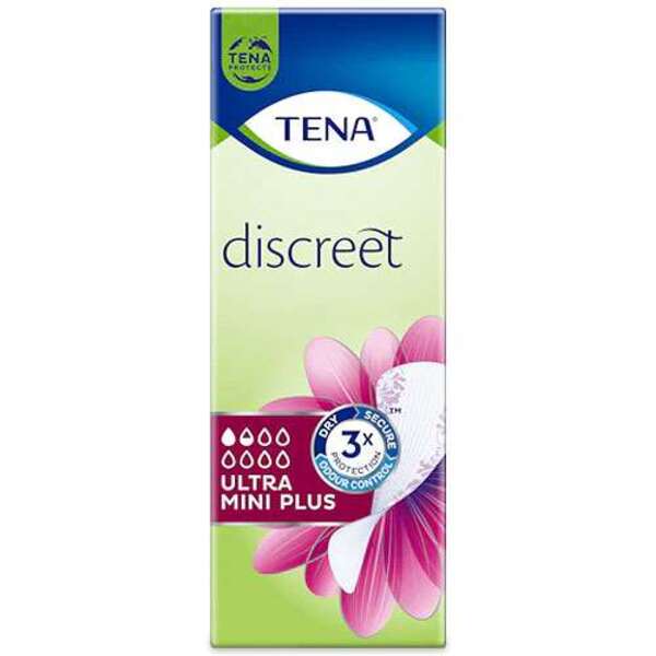  Tena Discreet Ultra Mini Plus Liners 24 