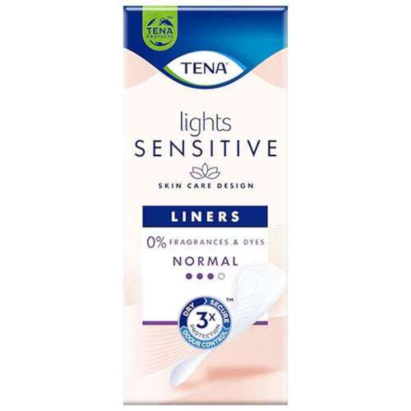  Tena Lights Sensitive Liners - Normal 24 
