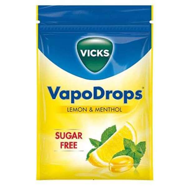  Vicks Vapodrops Lemon & Menthol Sugar Free 72g 