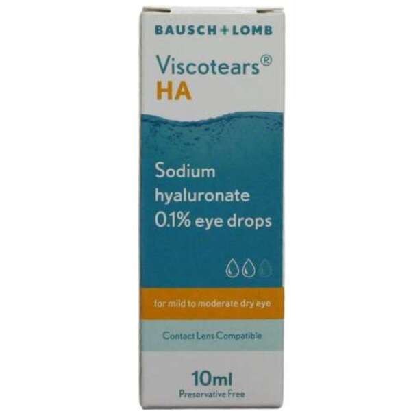  Viscotears Ha 0.1% Eye Drops 10ml 