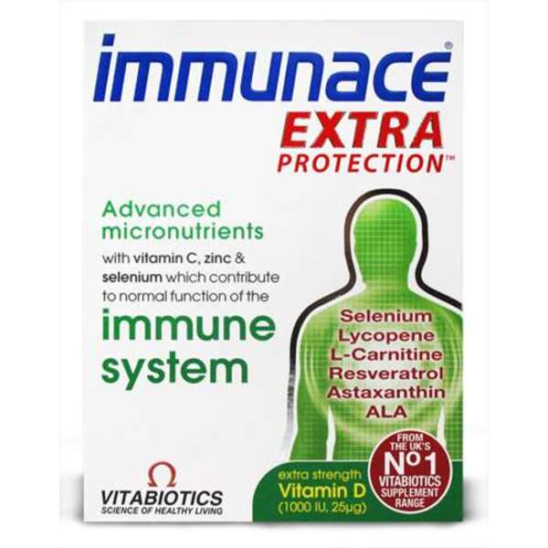  Vitabiotics Immunace Extra Protection 30 Tablets 