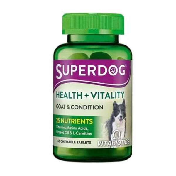  Superdog Health And Vitality Chewable Tablets 60 