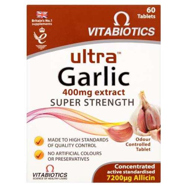  Vitabiotics Ultra Garlic Tablets 60 