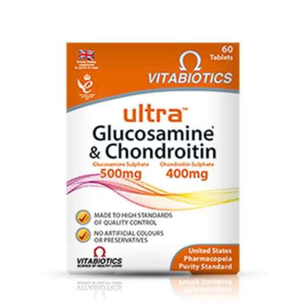  Vitabiotics Ultra Glucosamine & Chondroitin 60 Tablets 