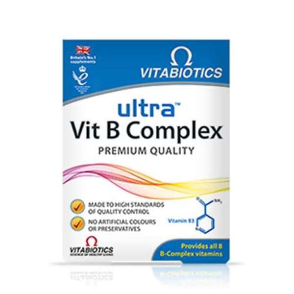  Vitabiotics Ultra Vit B Complex Premium Quality 60 Tablets 