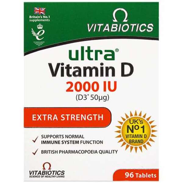  Vitabiotics Ultra Vitamin D 2000iu Tablets 96 