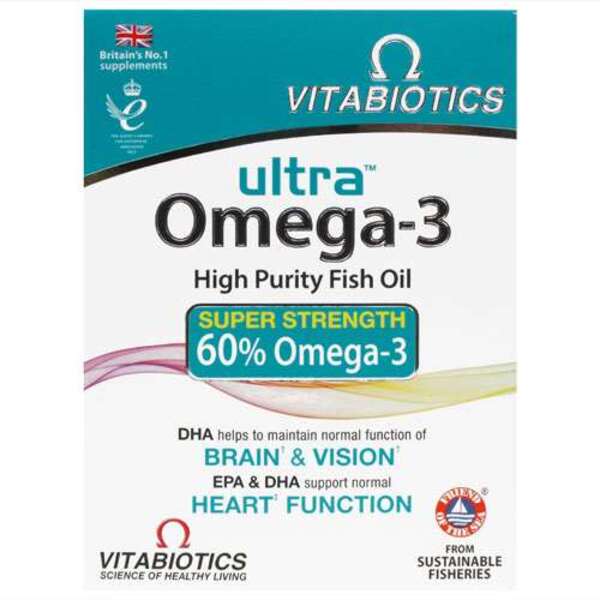  Vitabiotic Ultra Omega-3 60 Capsules 