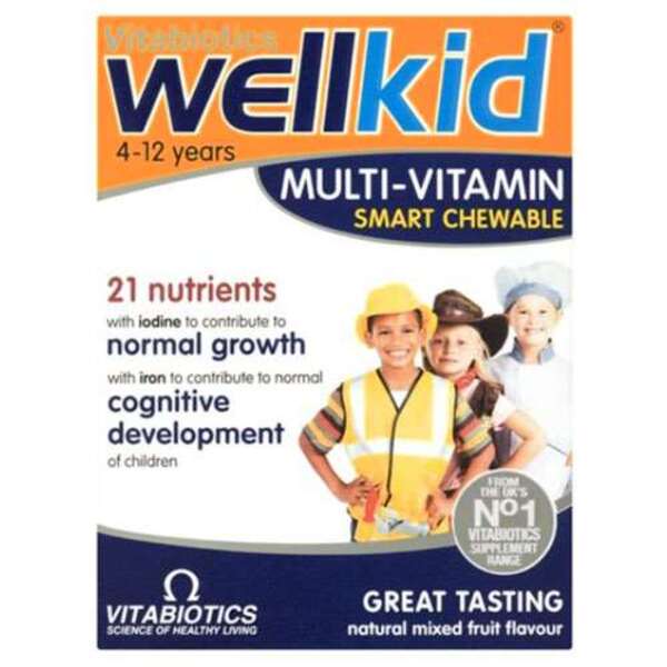  Wellkid Multi-vitamin Smart Chewable Tablets 30 