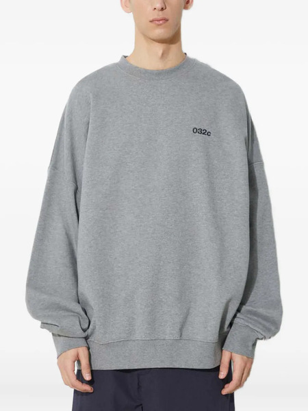  032c Logo-print Long-sleeves Sweatshirt - Grey 