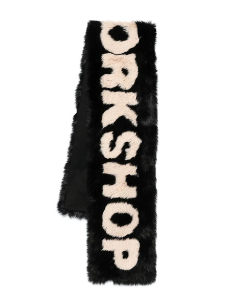  032c Logo-print Scarf - Black 