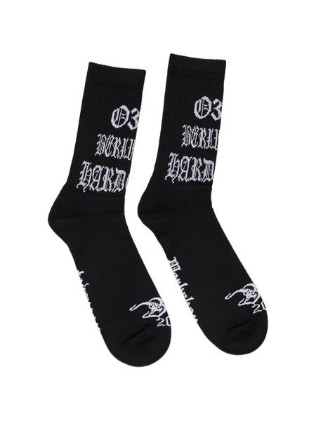  032c Logo-print Socks - Black 